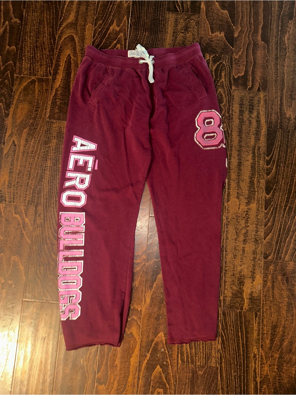 VTG Y2K Aeropostale wide leg logo sweatpants women’s size large